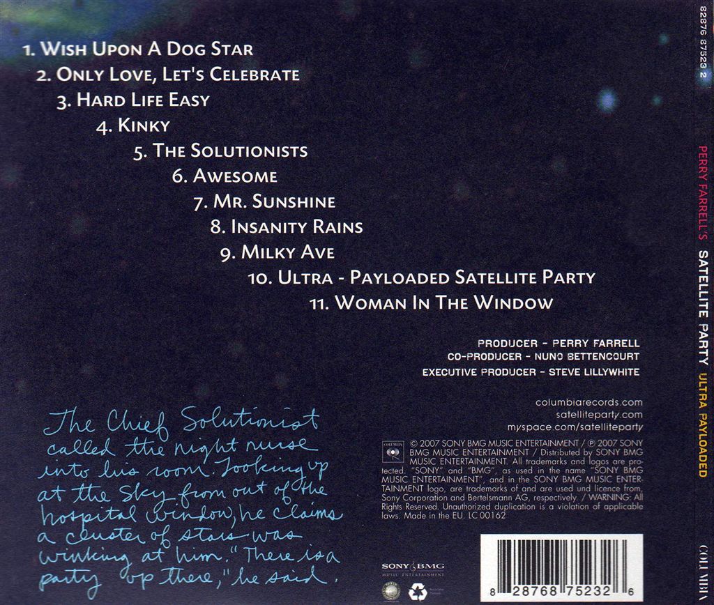 Satellite Party  Ultra payloaded  back